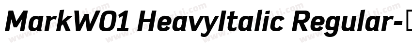 MarkW01 HeavyItalic Regular字体转换